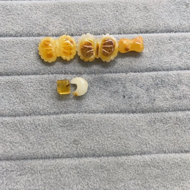 未镶嵌蜜蜡裸石天然琥珀蜜蜡配件