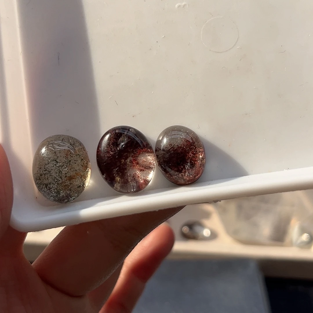 珠宝半成品水晶未镶嵌125幽灵蛋面