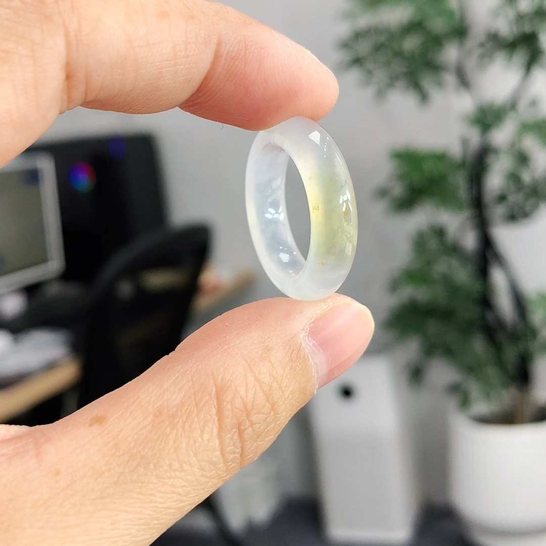 翡翠未镶嵌戒指13-14号