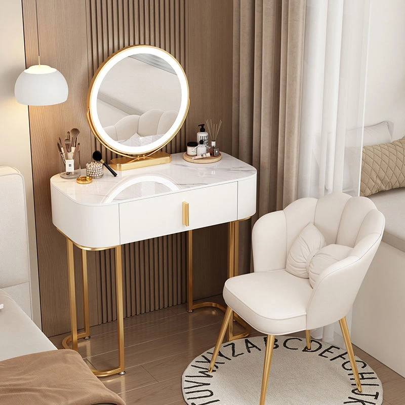 简约现代轻奢风梳妆台卧室化妆桌网红ins风新款2025化妆台小户型
