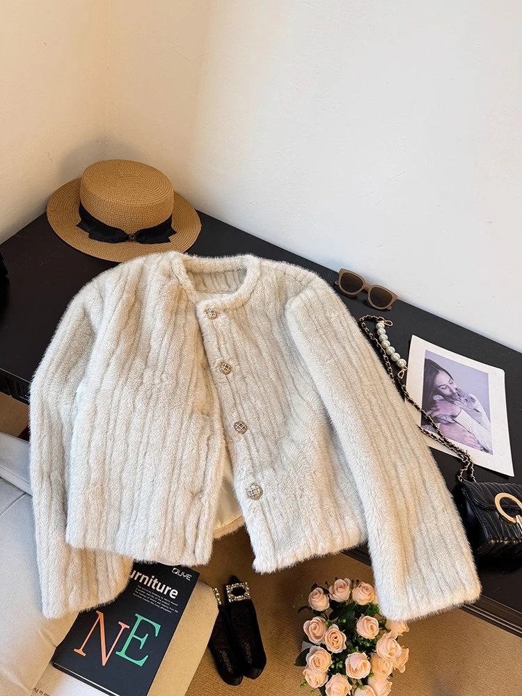 小香风名媛千金风外套女2025秋冬新款宽松百搭时尚轻奢风洋气上衣