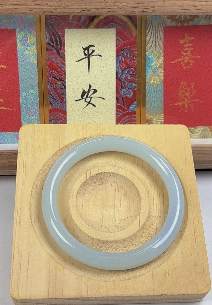 缅料原矿白月光手镯 035