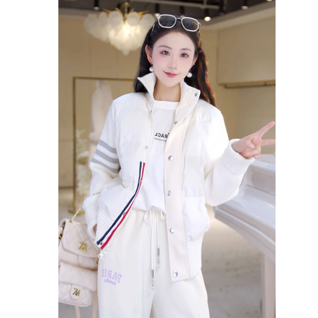 【北栀】休闲运动针织羽绒服813972