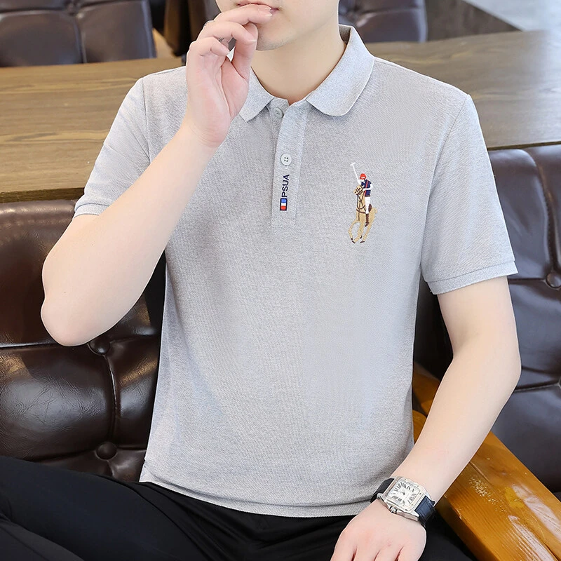 保罗经典翻领POLO衫男短袖t恤夏季潮流半袖上衣2025夏款高端体恤