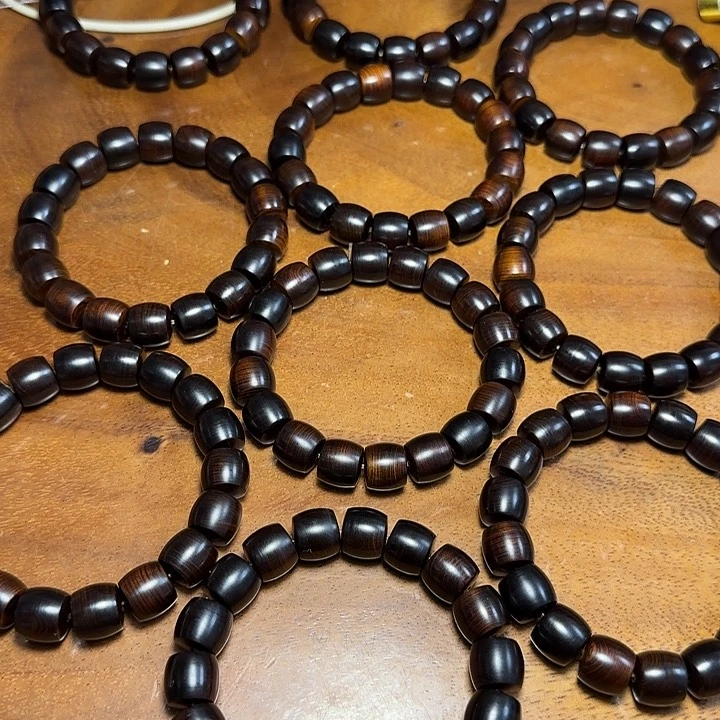 柏木（崖柏）全陈化老料把件串发一条