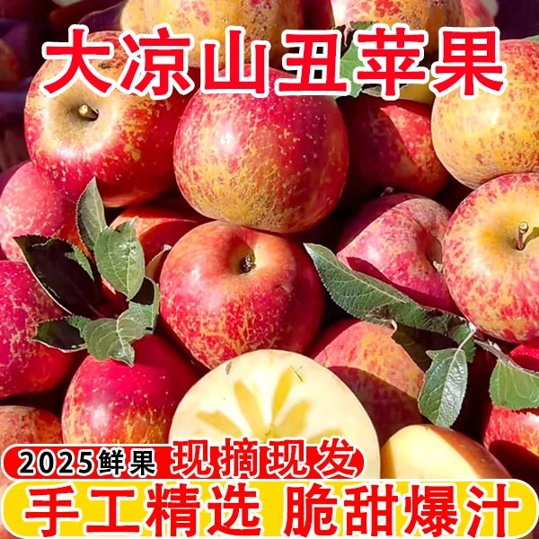 正宗四川大凉山丑苹果冰糖心新鲜脆甜当季水果