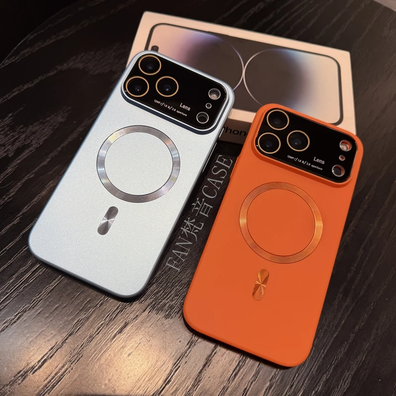 大视窗极光磁吸适用苹果17promax手机壳iphone16/15pro全包防摔14