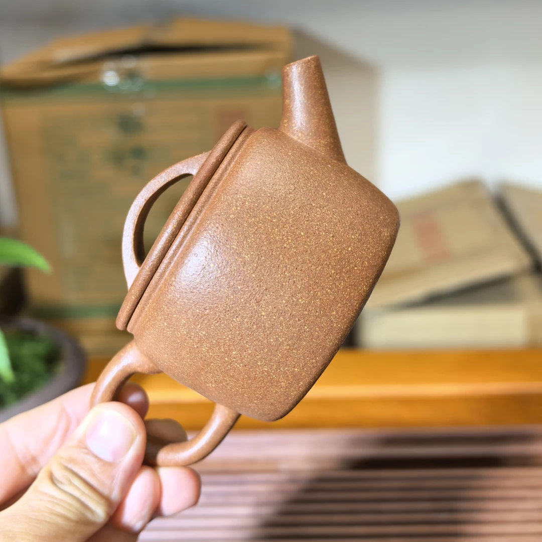 黄龙山红降坡汉瓦壶，小容量宽口，半手工130cc