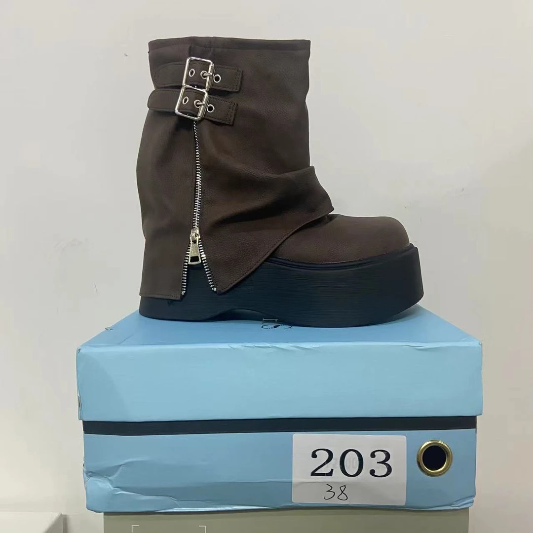 【清仓】2025小个子厚底平增高百搭女鞋203