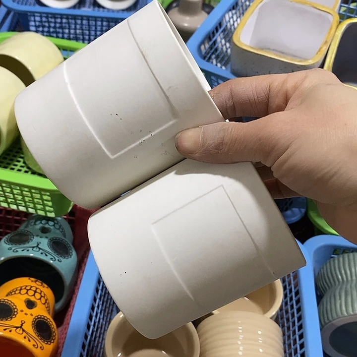 陶盆有孔 瑕疵针孔漏釉介意勿拍外高 9外口8