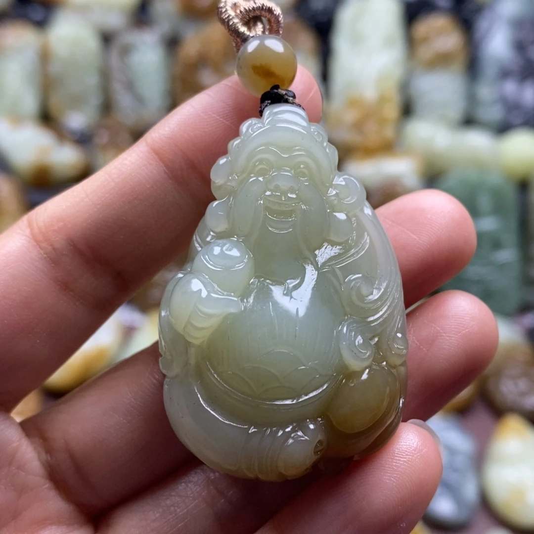 吊坠(不含链)未镶嵌和田玉（糖玉）