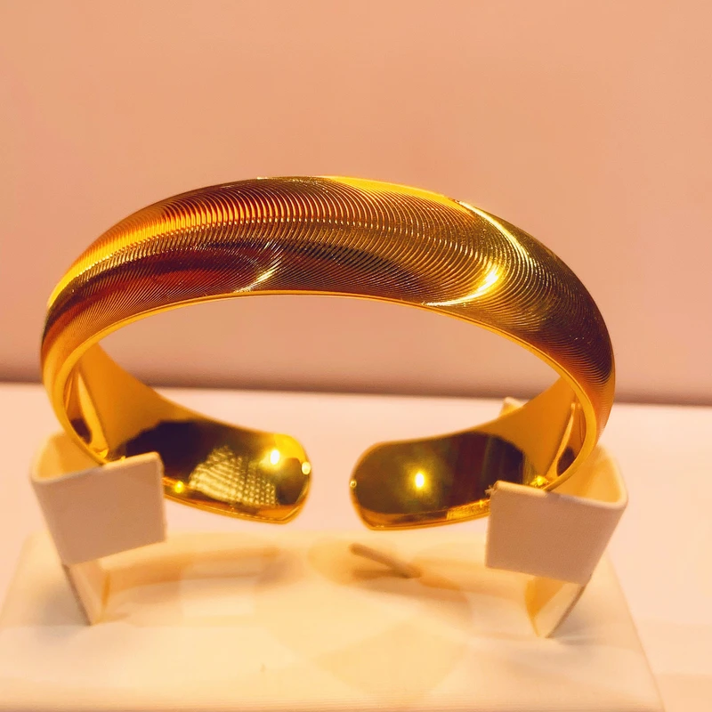 手镯 JD40B001古法猫眼开口宽版手镯多样性发货