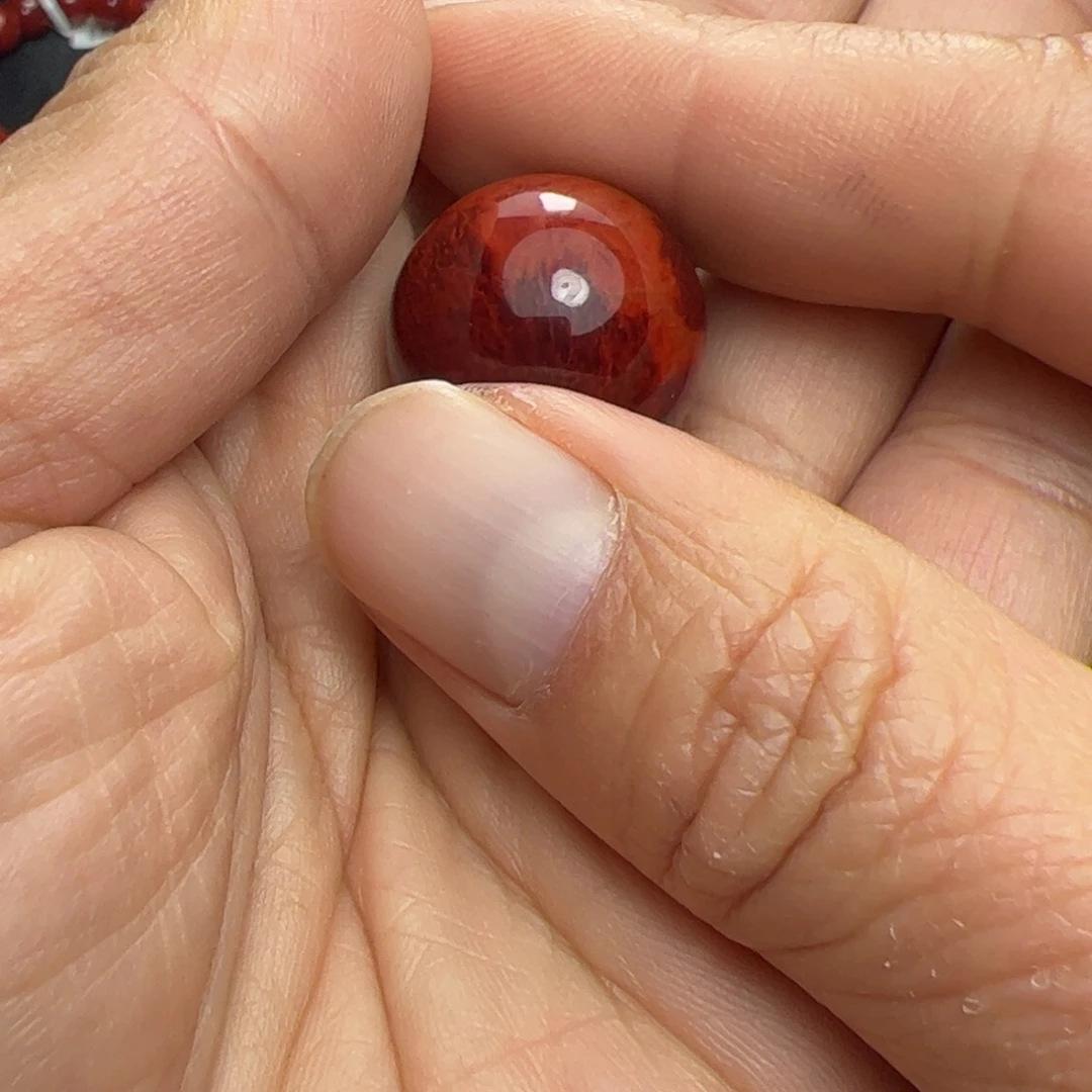 @***身南红玛瑙未镶嵌单珠