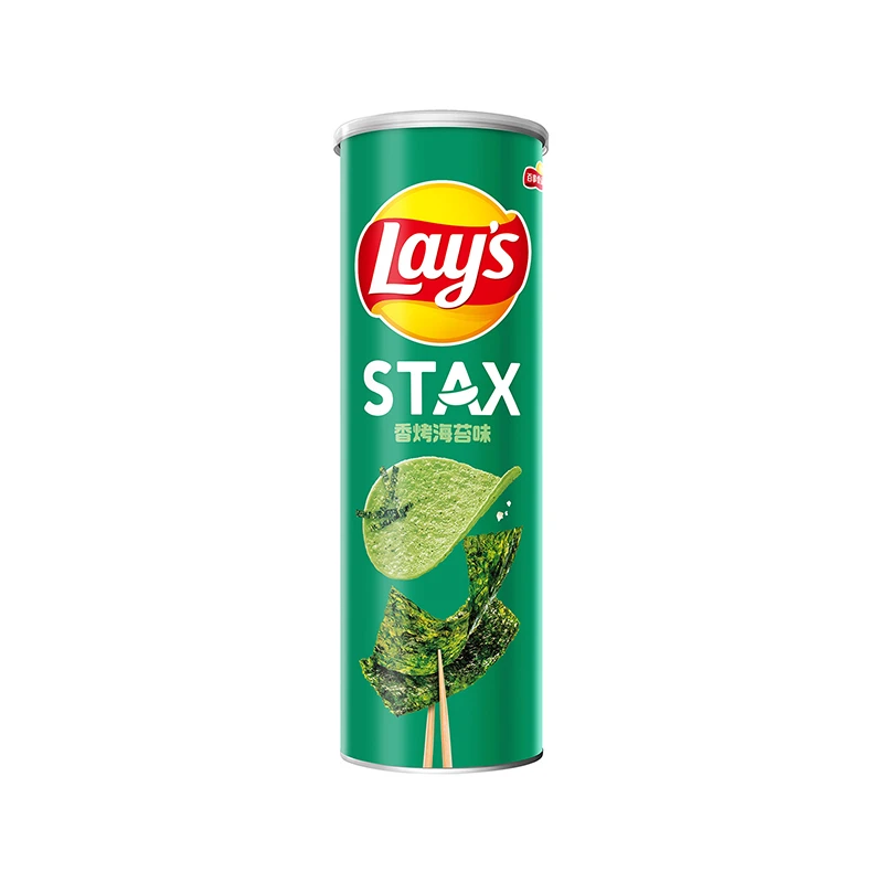 乐事（Lay's）薯片无限桶装 香烤海苔味90克 百事食品 休闲零食小吃