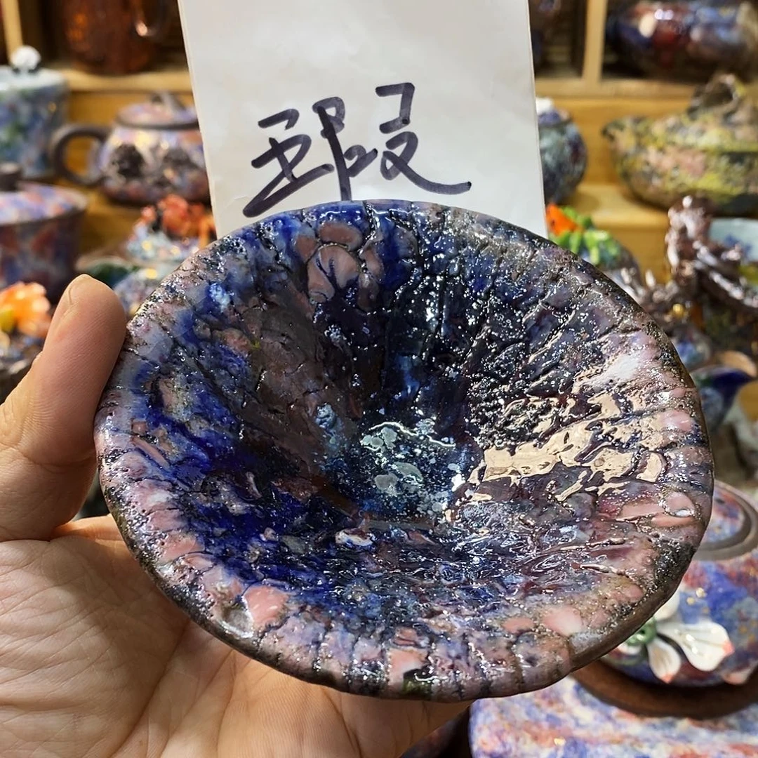 粗陶志野柴烧茶器