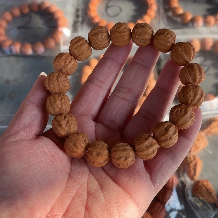 文玩核桃手串如***果野生