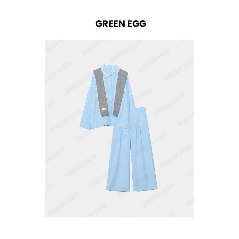 【年中大清清】W1295泽西风新款大码女 工装风气质外套休闲裤