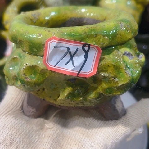 粗陶花盆手工花盆制作