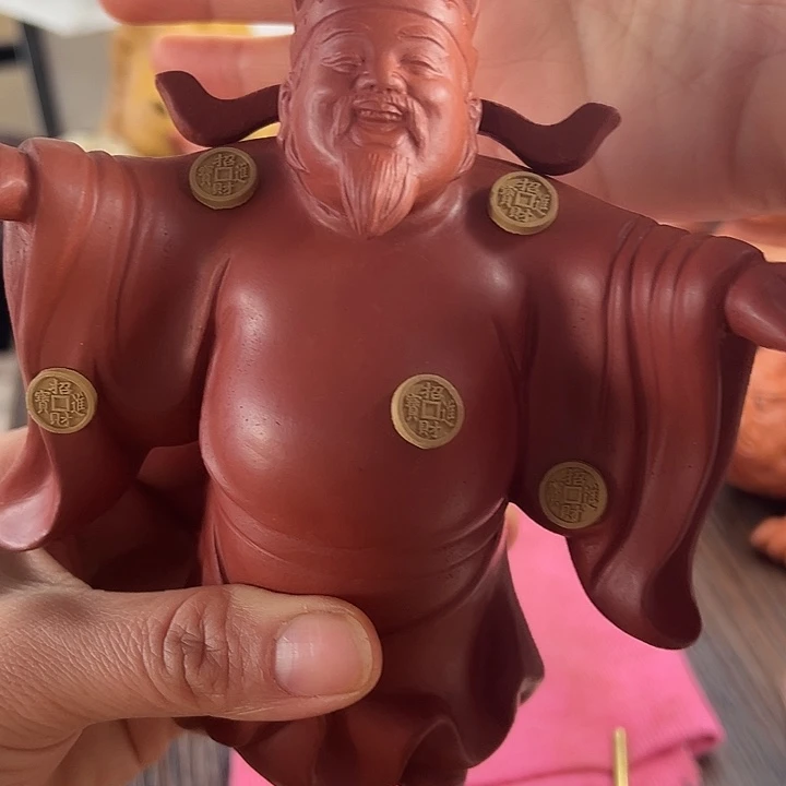 不***慌茶宠紫砂紫砂财神爷