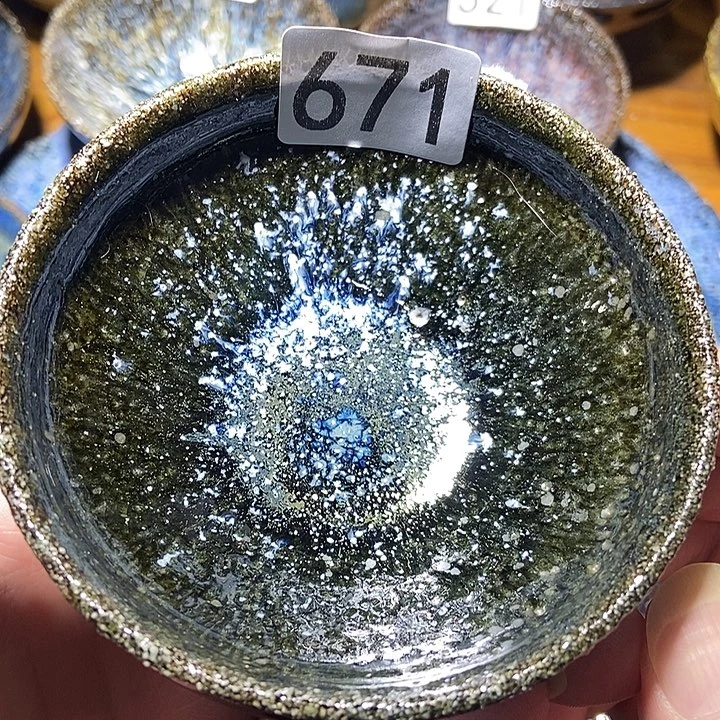 茶盏龙窑柴烧柴烧落灰