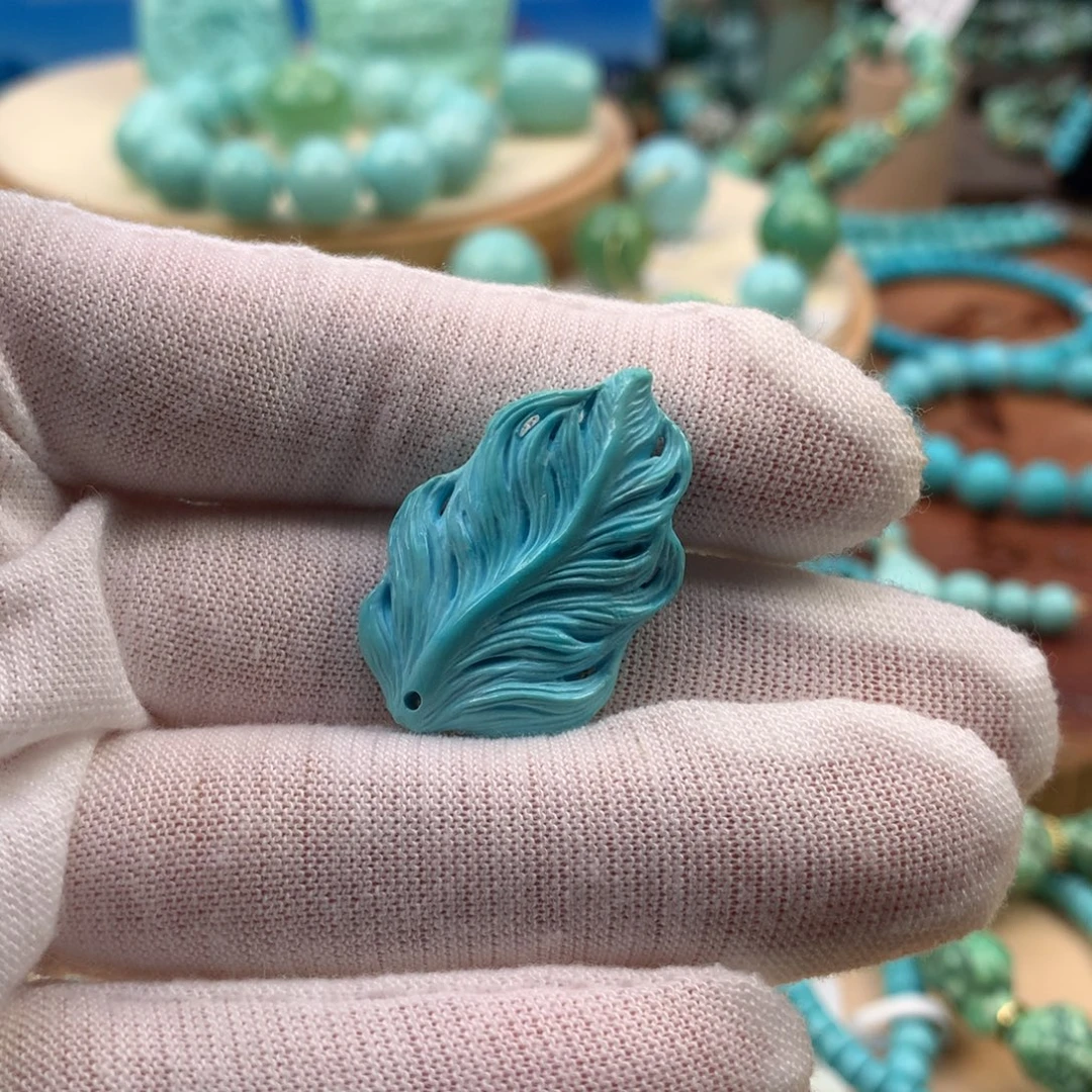 绿松石未镶嵌珠宝奇石19.5mm