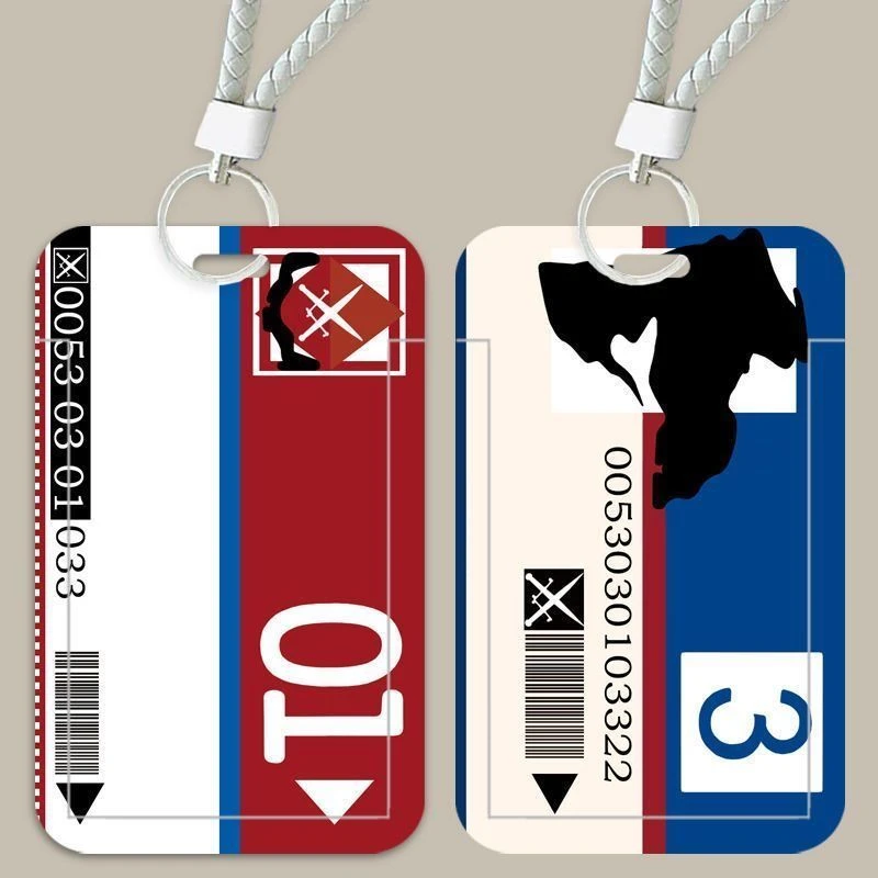 饭卡套学生校园校牌工作牌幼儿园接送卡钥匙扣暗区突围蓝卡电视卡