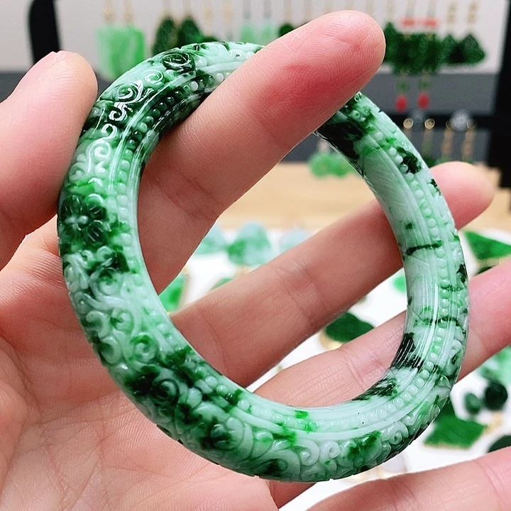 翡翠未镶嵌耳饰挂件