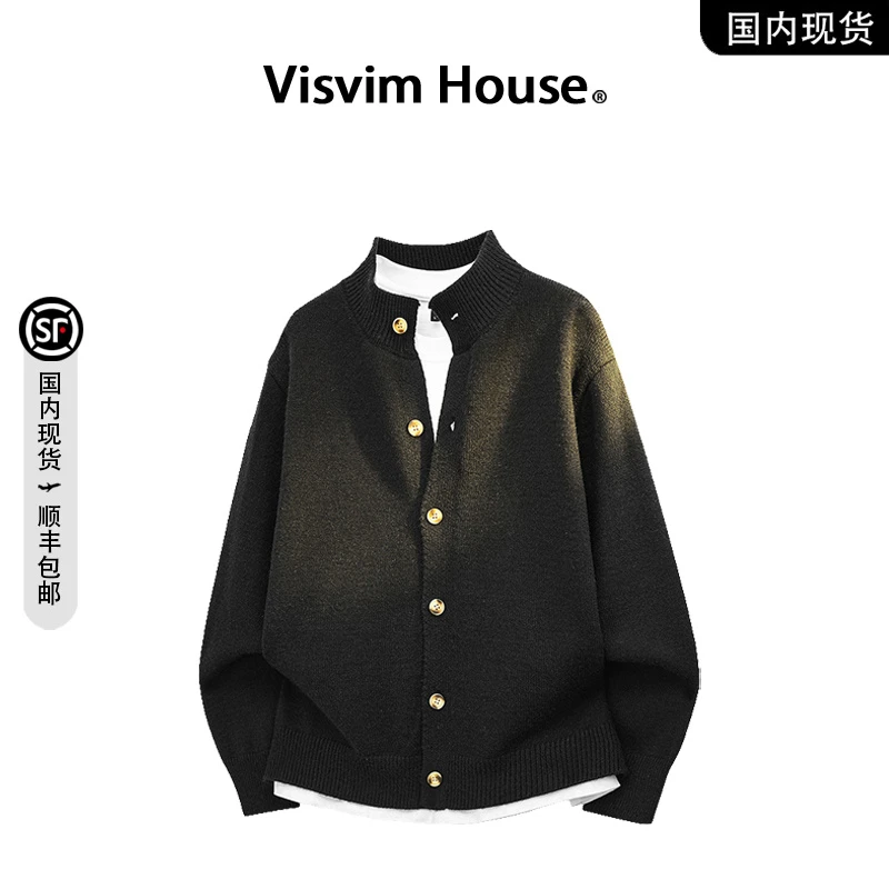【品牌现货撤柜】VISVIM WINGS春秋新款简约慵懒针织开衫毛衣男女