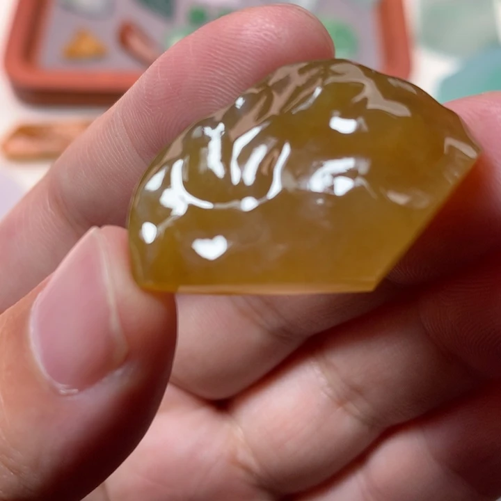 定制翡翠未镶嵌定制银杏叶