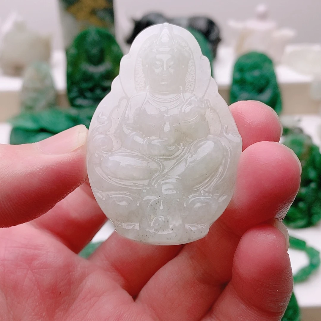 独山玉未镶嵌吊坠