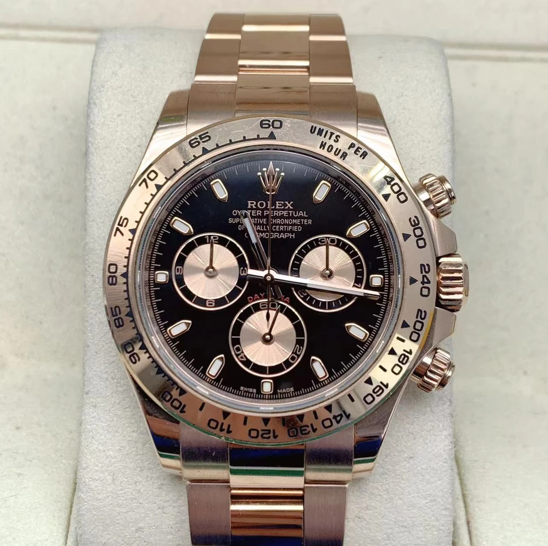 99新 Rolex/劳力士 迪通拿116505玫瑰金40表经18k玫瑰金单表