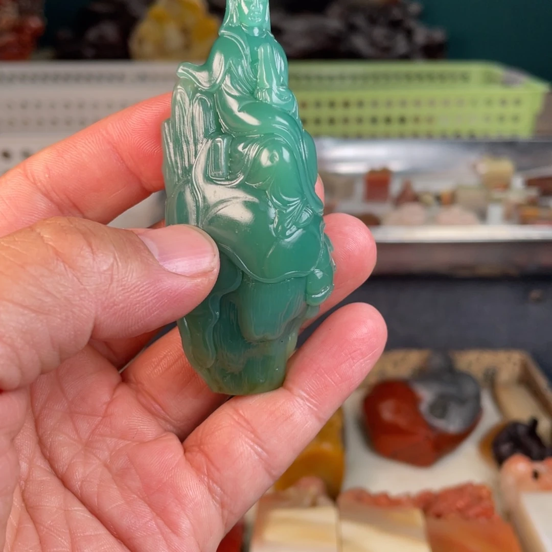 寿山石印石游**鱼寿山石印章