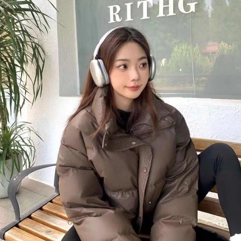 冬季棉服短款免洗2025立领宽松加厚面包服外套棉衣潮流外套