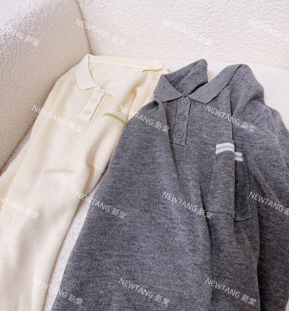 【枫糖奶油】286时尚夏季翻领小口袋透气POLO短袖