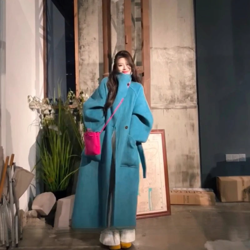 版型巨显瘦设计师松弛感羊毛大衣外套