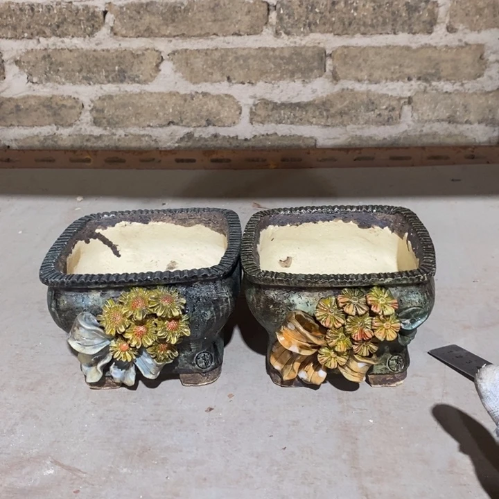 红陶青藤花器多肉花盆