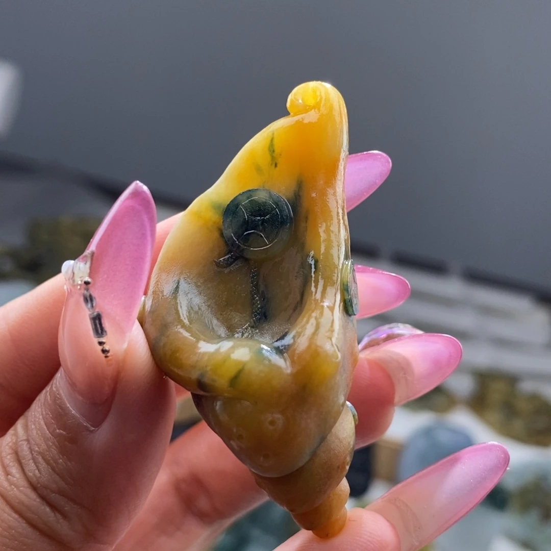 定制翡翠未镶嵌法螺