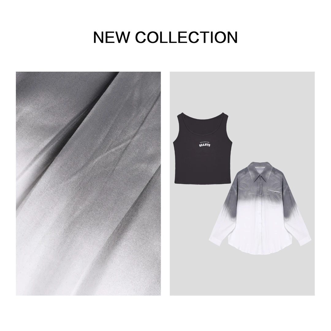 【小依专享】 C1F38030B新款撞色拼接背心上衣-8030