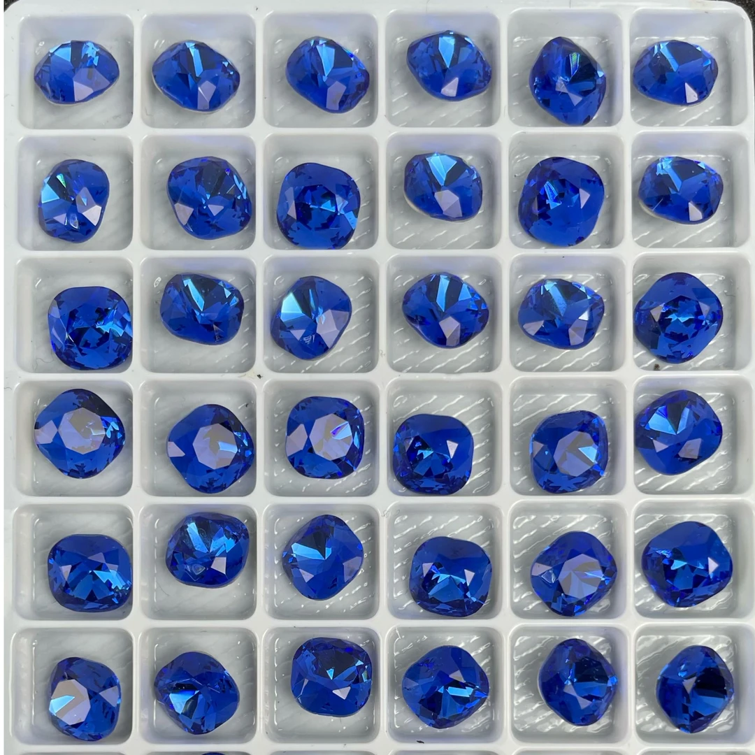 8*8mm小肥方美甲钻仿华子高品质k9指甲钻堆堆钻主钻