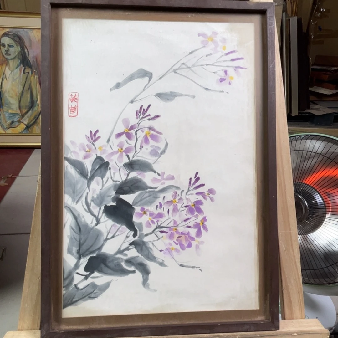 用***4中古框画有磕碰不退不换