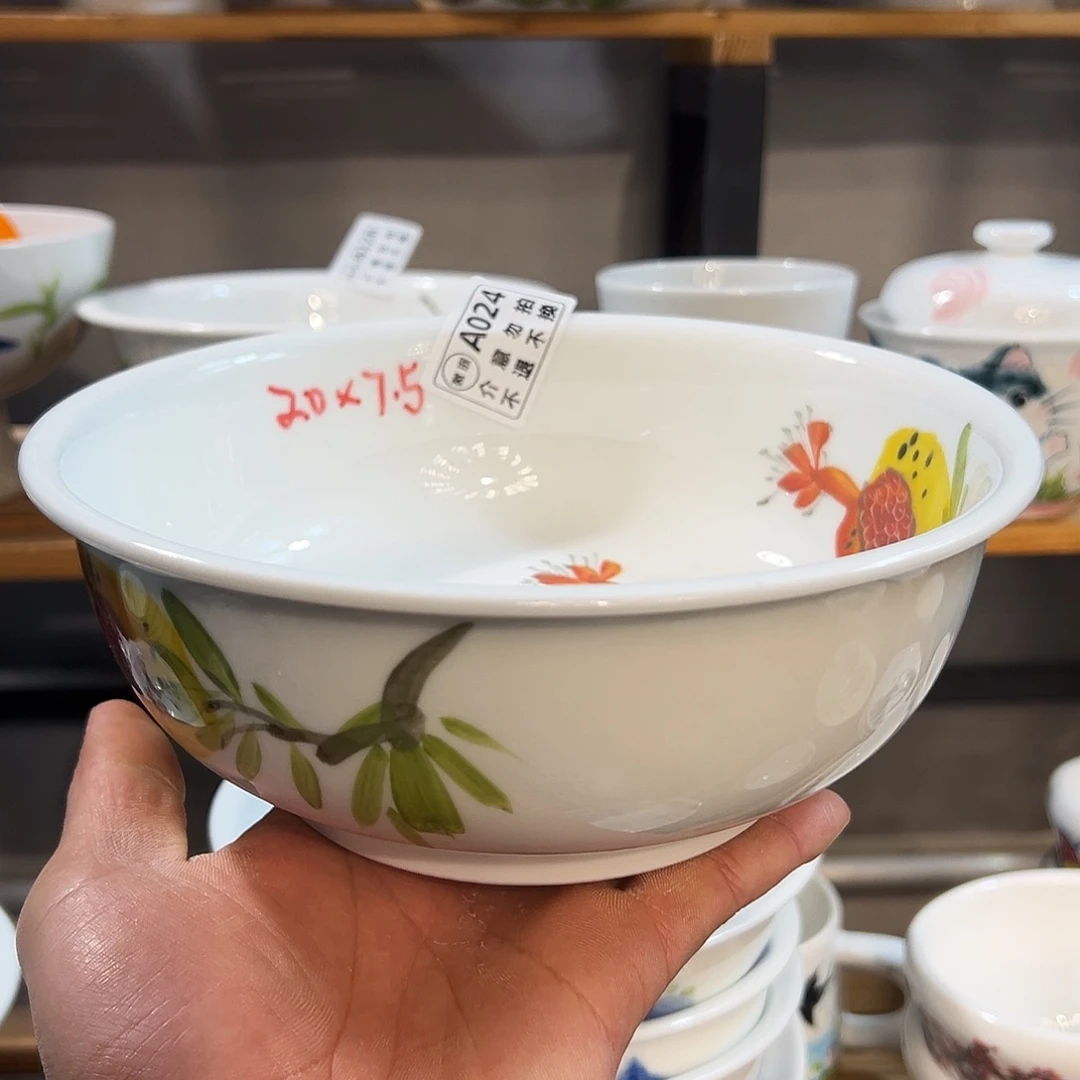 陶瓷景德镇手工手绘陶瓷8寸盘