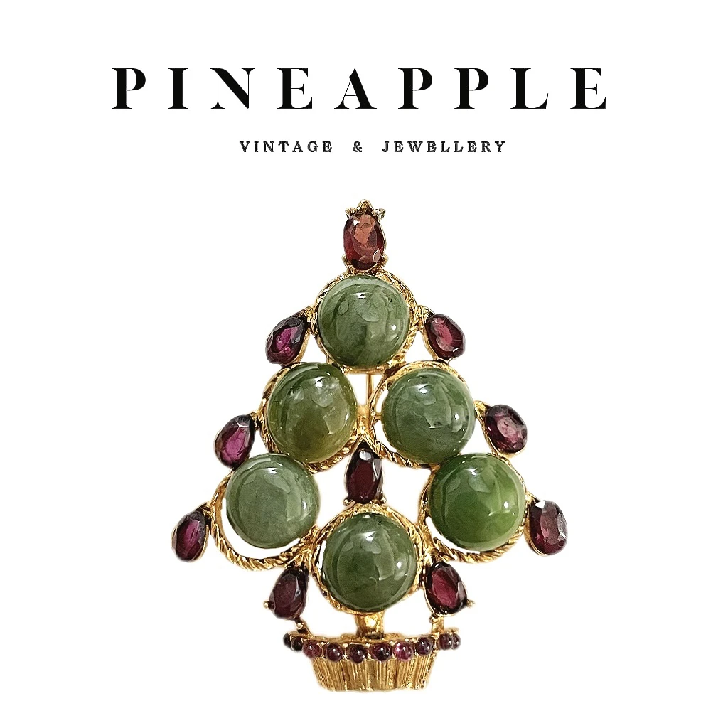 合金胸针 菠萝中古Swoboda胸针LK7860