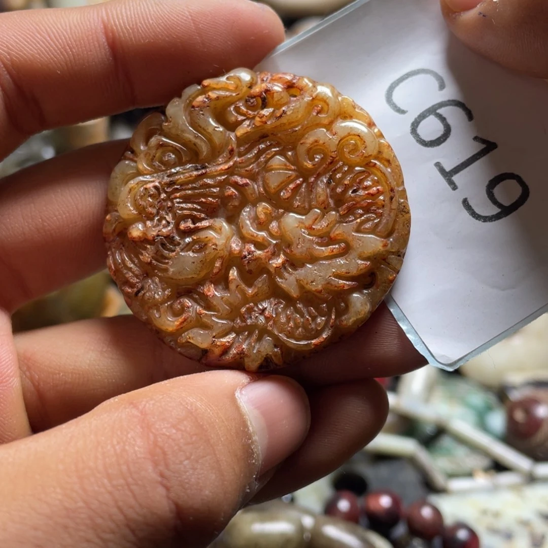 和田玉（糖玉）挂件未镶嵌