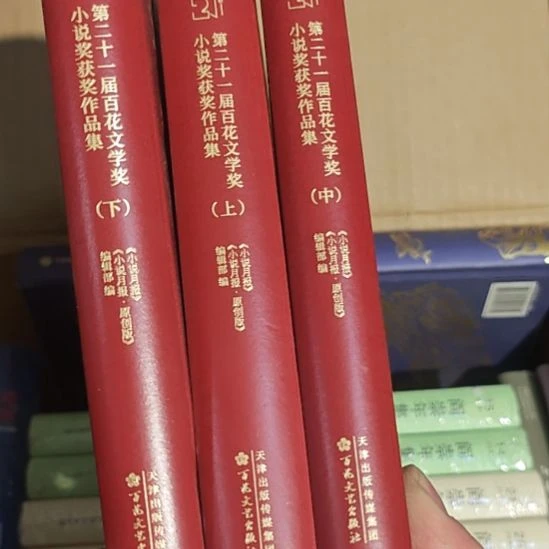 第21届百花文学奖小说奖获组获奖作品集上中下三本精装。