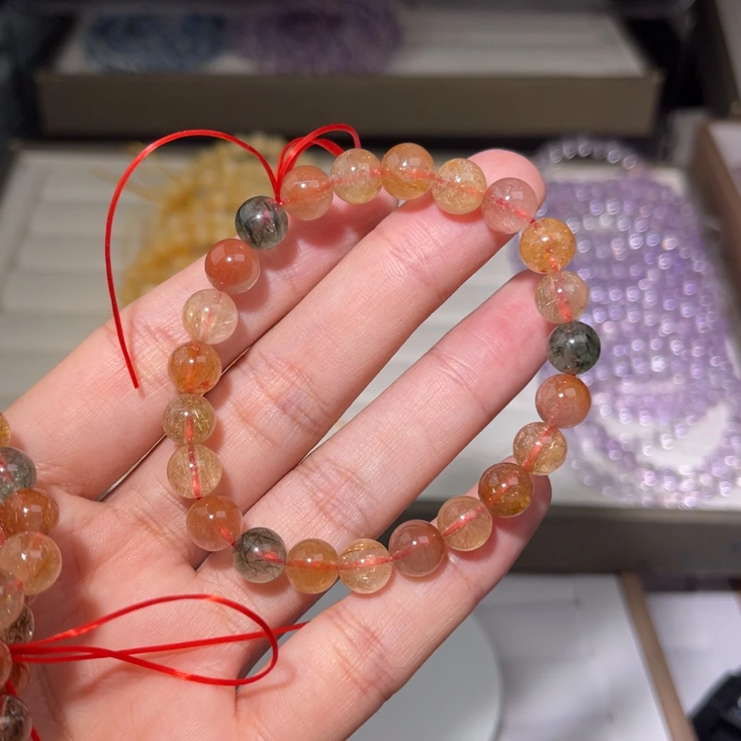 水晶手链未镶嵌彩发042