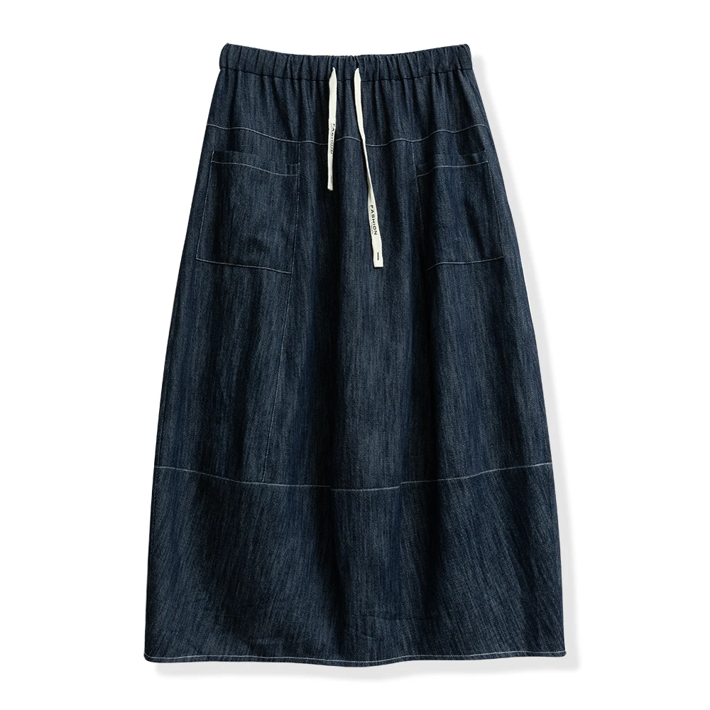 设计感女士牛仔半身裙气质简约1807-343-4501