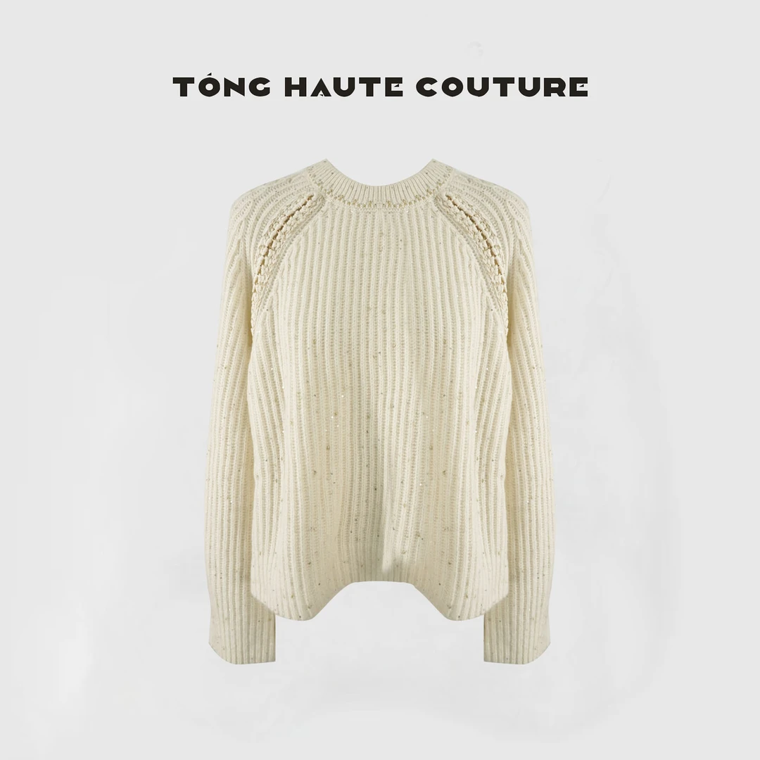 【呓语】秋季山羊绒+羊毛圆领慵懒风宽松减龄时尚毛衣 YY598