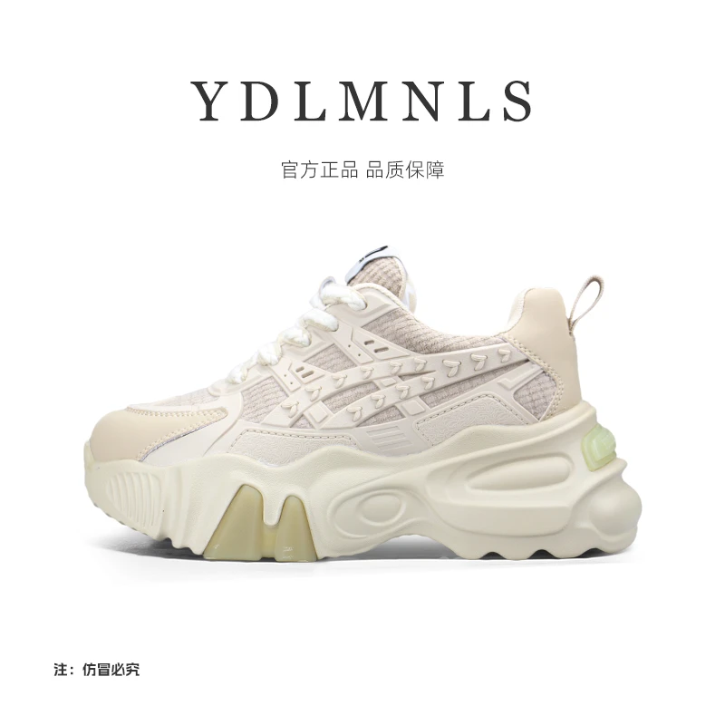 【刘叮咚女鞋】2025猫爪潮流麦穗百搭吸膜底老爹鞋时尚女鞋830-1A