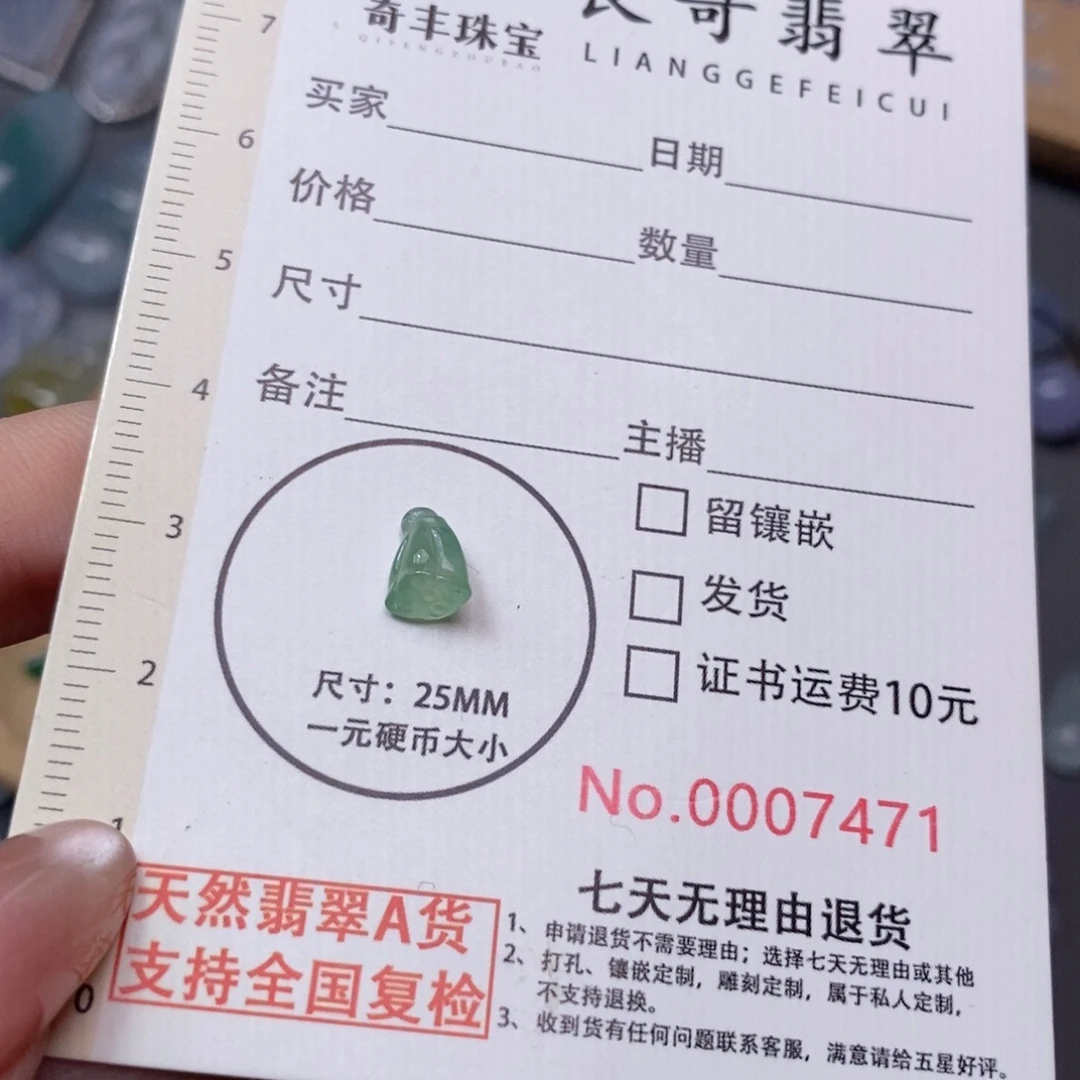 翡翠未镶嵌颈饰翡翠