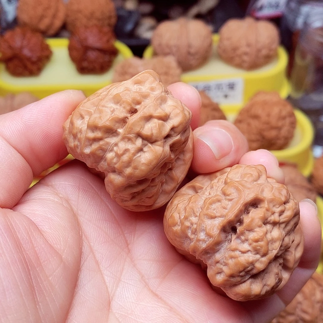 核桃把件蛤蟆头37.5尺寸